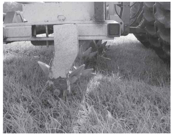 Figure 3. Aeration unit showing tines (knives).
